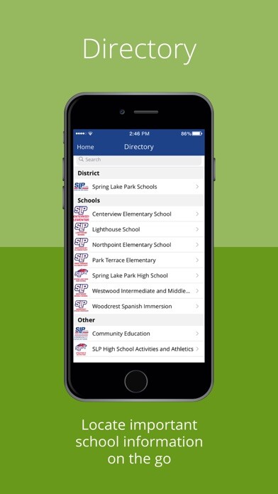 Emulate iPhone app Spring Lake Park Schools using MyAndroid Emulate iPhone app Spring Lake Park Schools using MyAndroid