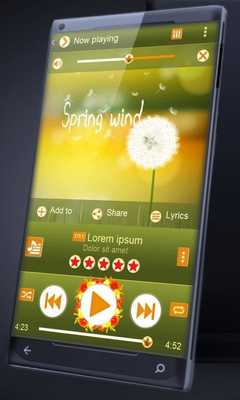 Emulate Android APK Spring wind PlayerPro Skin Emulate Android APK Spring wind PlayerPro Skin