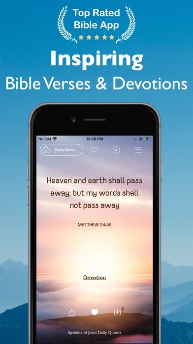 Emulate iPhone app Sprinkle of Jesus Daily Quotes using MyAndroid Emulate iPhone app Sprinkle of Jesus Daily Quotes using MyAndroid