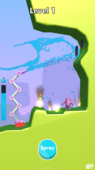 Emulate iPhone app Sprinkling 3D using MyAndroid