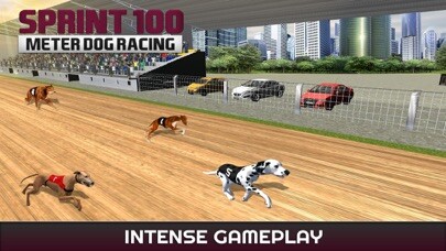 Emulate iPhone app Sprint 100 Meter Dog Racing : Race Dogs On Tracks using MyAndroid