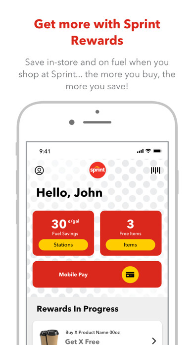 Emulate iPhone app Sprint Rewards using MyAndroid