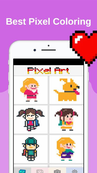 Emulate iPhone app Sprite : Pixel Art Creator using MyAndroid