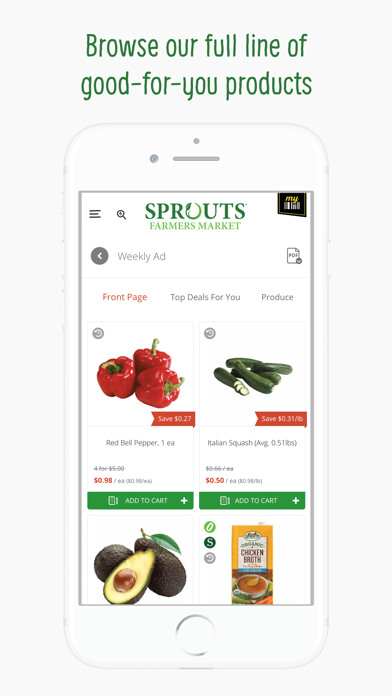 Emulate iPhone app Sprouts Farmers Market using MyAndroid Emulate iPhone app Sprouts Farmers Market using MyAndroid