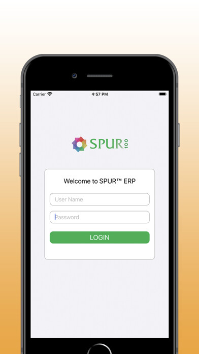 Emulate iPhone app Spur ERP using MyAndroid