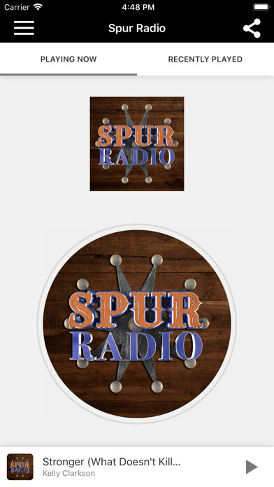 Emulate iPhone app SpurRadio using MyAndroid