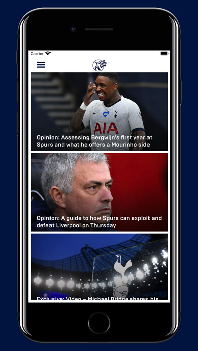 Emulate iPhone app Spurs Web - Tottenham Hotspur using MyAndroid