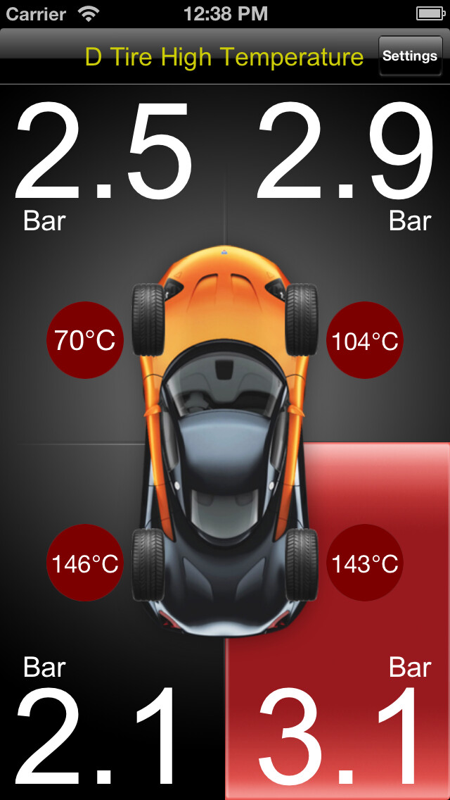 Emulate iPhone app SPY TPMS using MyAndroid