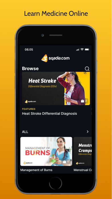 Emulate iPhone app sqadia.com Medical Lectures using MyAndroid Emulate iPhone app sqadia.com Medical Lectures using MyAndroid