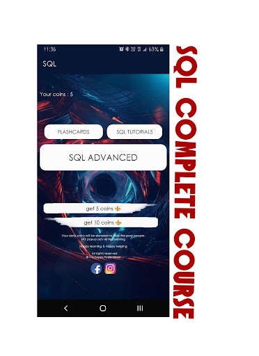 Run android online APK SQL Advanced from MyAndroid or emulate SQL Advanced using MyAndroid