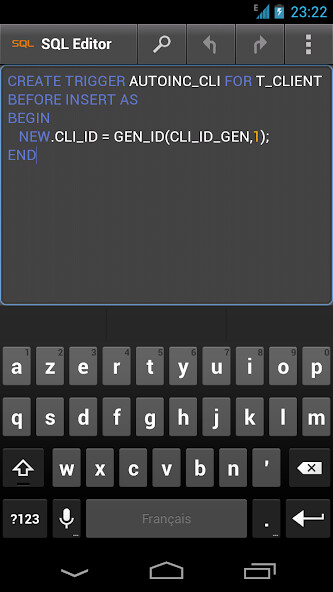 Run android online APK SQL Editor from MyAndroid or emulate SQL Editor using MyAndroid