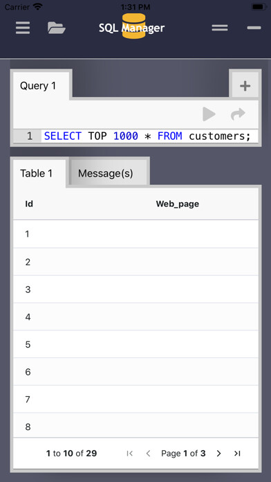 Run android online APK SQL Manager from MyAndroid or emulate SQL Manager using MyAndroid Run android online APK SQL Manager from MyAndroid or emulate SQL Manager using MyAndroid