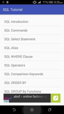 Emulate Android APK SQL PL-SQL Tutorial Emulate Android APK SQL PL-SQL Tutorial