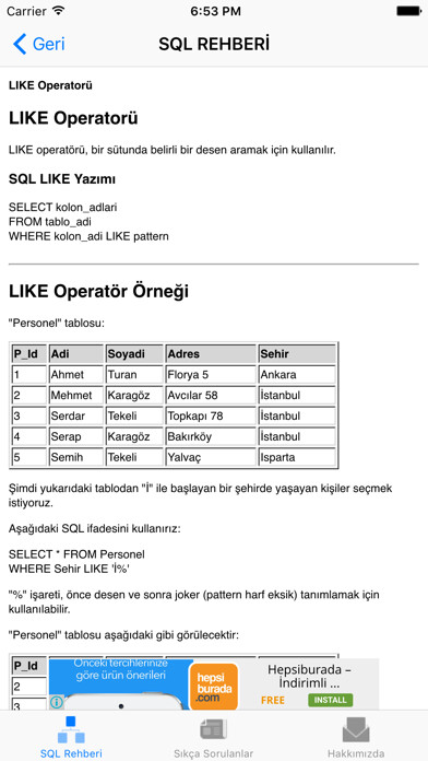 Emulate iPhone app SQL Rehberi using MyAndroid Emulate iPhone app SQL Rehberi using MyAndroid