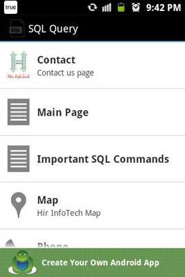 Emulate Android APK SQL Emulate Android APK SQL