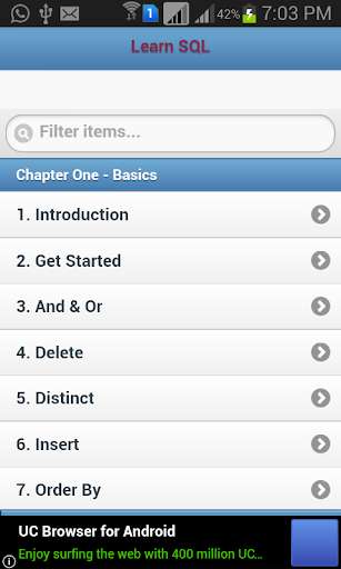 Run android online APK SQL Tutorials from MyAndroid or emulate SQL Tutorials using MyAndroid Run android online APK SQL Tutorials from MyAndroid or emulate SQL Tutorials using MyAndroid