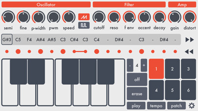 Emulate iPhone app SquareAcid - Acid Synthesizer using MyAndroid