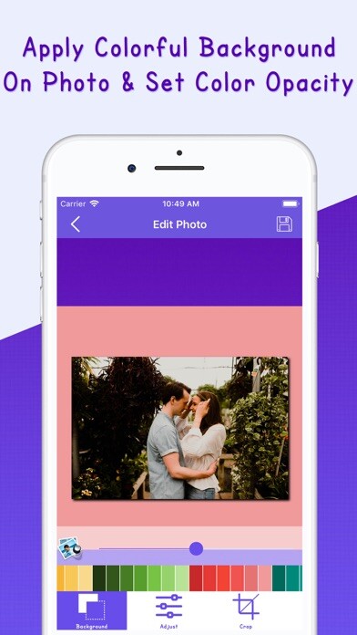 Emulate iPhone app Square Blur Photo Video Editor using MyAndroid