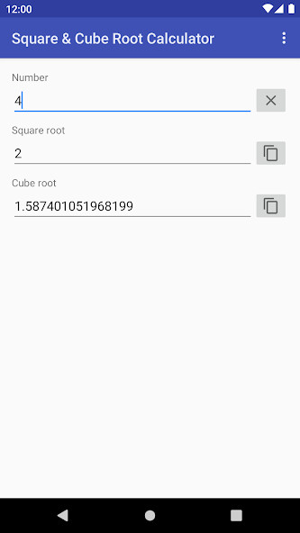 Run android online APK Square Cube  Root Calculator from MyAndroid or emulate Square Cube  Root Calculator using MyAndroid