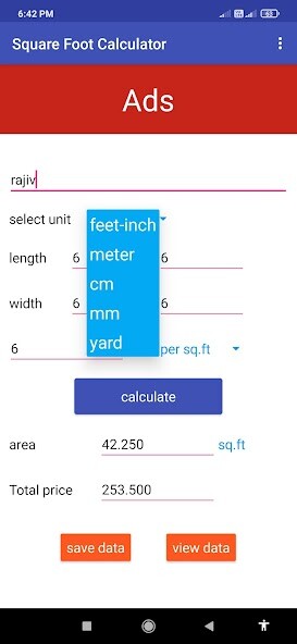 Run android online APK Square Foot Calculator from MyAndroid or emulate Square Foot Calculator using MyAndroid Run android online APK Square Foot Calculator from MyAndroid or emulate Square Foot Calculator using MyAndroid