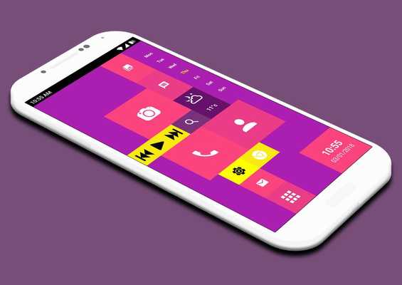 Emulate Android APK Square Home Launcher 2018 - Theme Launcher Free
