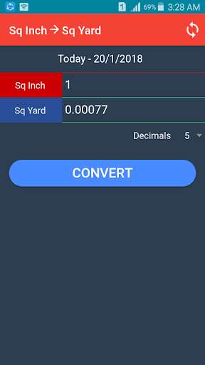 Run android online APK Square Inch to Square Yard Converter from MyAndroid or emulate Square Inch to Square Yard Converter using MyAndroid