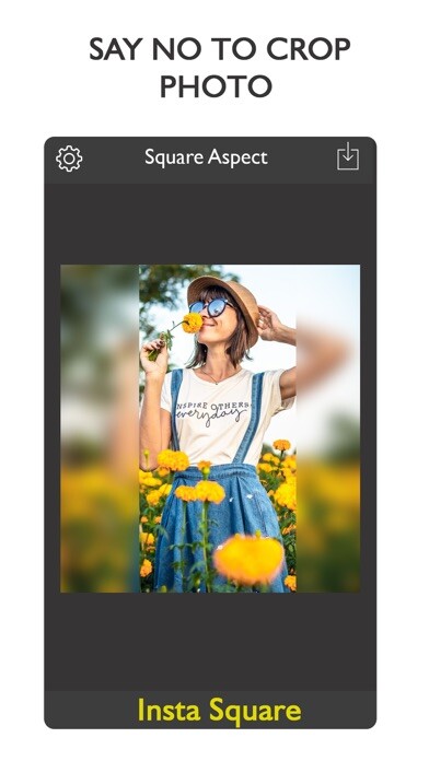 Emulate iPhone app Square Insta Pic Photo Editor using MyAndroid