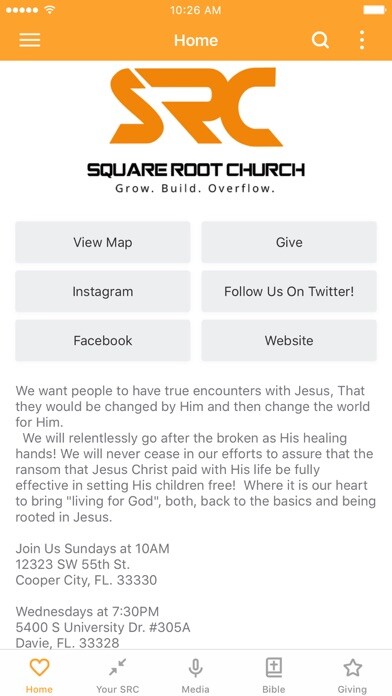 Emulate iPhone app Square Root Church using MyAndroid Emulate iPhone app Square Root Church using MyAndroid