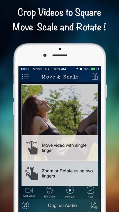 Emulate iPhone app Square Video FREE - Crop videos to square for Instagram or Vine using MyAndroid Emulate iPhone app Square Video FREE - Crop videos to square for Instagram or Vine using MyAndroid