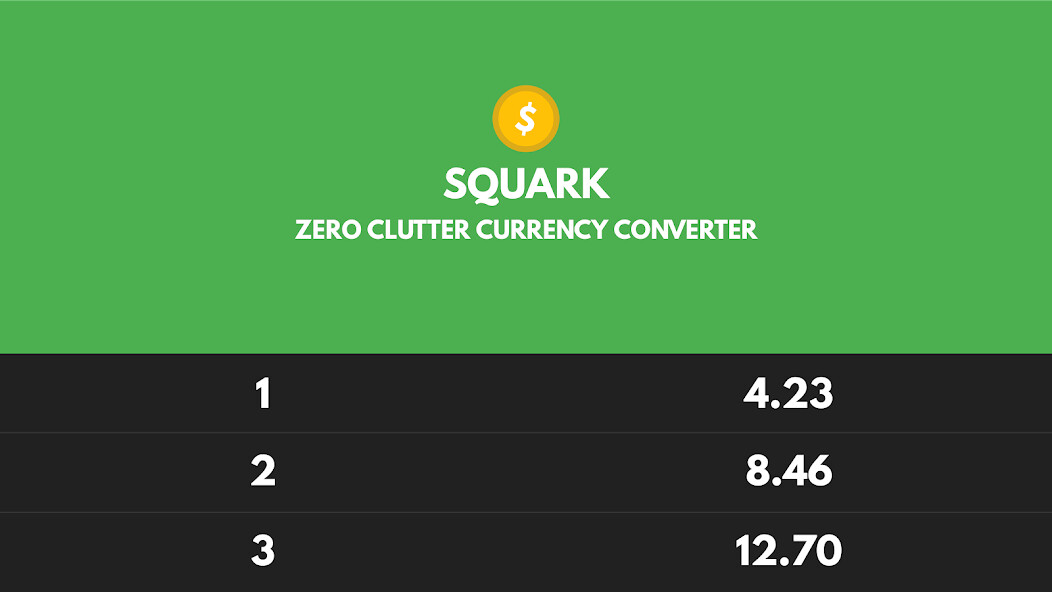 Run android online APK Squark - Zero Clutter Currency Converter from MyAndroid or emulate Squark - Zero Clutter Currency Converter using MyAndroid