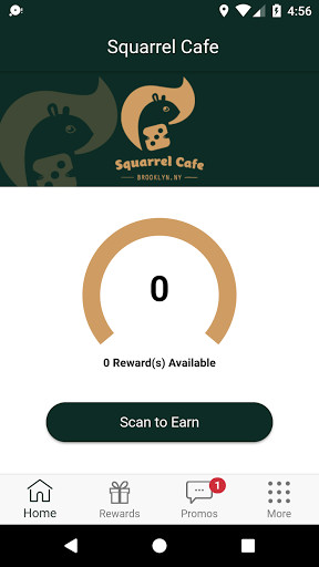 Run android online APK Squarrel Cafe Rewards from MyAndroid or emulate Squarrel Cafe Rewards using MyAndroid