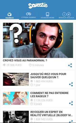 Run android online APK Squeezie from MyAndroid or emulate Squeezie using MyAndroid