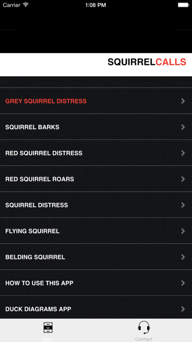 Emulate iPhone app Squirrel Calls-SquirrelPro-Squirrel Hunting Call using MyAndroid
