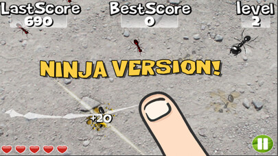 Emulate iPhone app Squish these Ants using MyAndroid