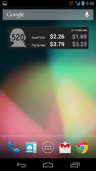 Emulate Android APK SR520 Toll Widget Emulate Android APK SR520 Toll Widget