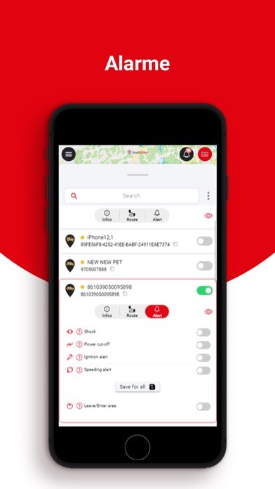 Emulate iPhone app SR Autoalarm using MyAndroid
