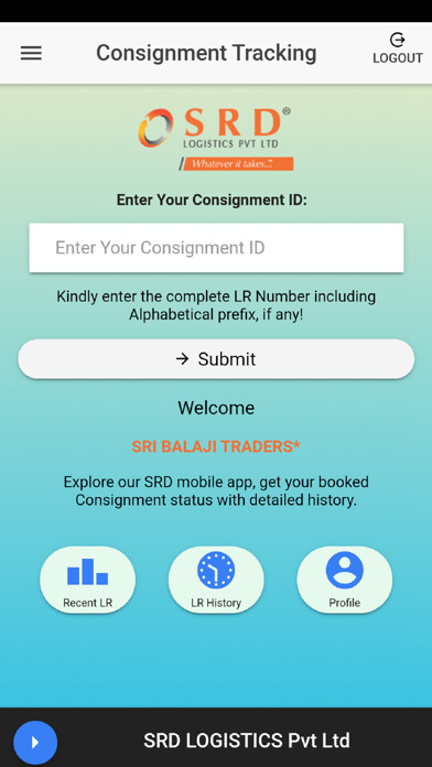 Emulate Android APK SRD Logistics (P) Ltd.