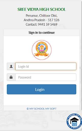 Run android online APK SREE VIDYA HIGH SCHOOL from MyAndroid or emulate SREE VIDYA HIGH SCHOOL using MyAndroid