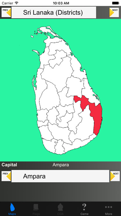 Emulate iPhone app Sri Lanka District Maps and Capitals using MyAndroid Emulate iPhone app Sri Lanka District Maps and Capitals using MyAndroid