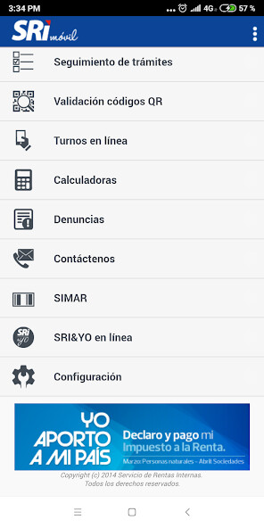 Run android online APK SRI Móvil from MyAndroid or emulate SRI Móvil using MyAndroid