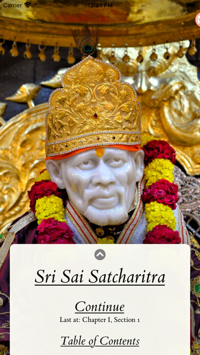 Emulate iPhone app Sri Sai Satcharitra using MyAndroid
