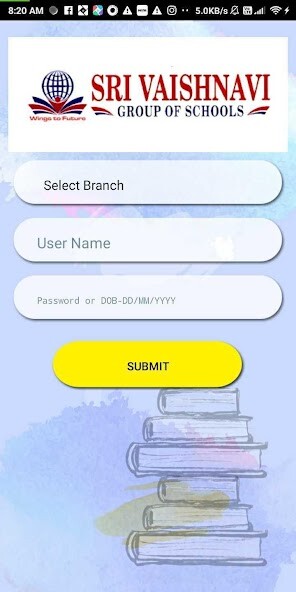 Run android online APK Sri Vaishnavi Group of Schools - Parent App from MyAndroid or emulate Sri Vaishnavi Group of Schools - Parent App using MyAndroid