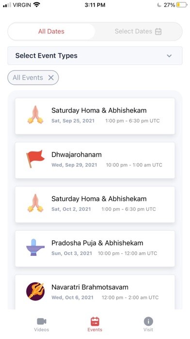 Emulate iPhone app Sri Vidya Temple using MyAndroid Emulate iPhone app Sri Vidya Temple using MyAndroid