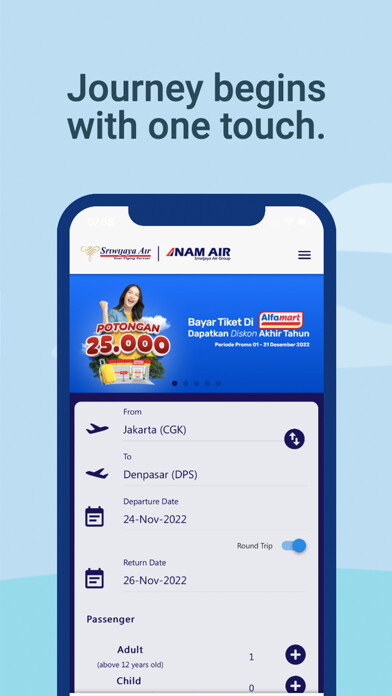 Emulate iPhone app Sriwijaya Air Mobile using MyAndroid Emulate iPhone app Sriwijaya Air Mobile using MyAndroid