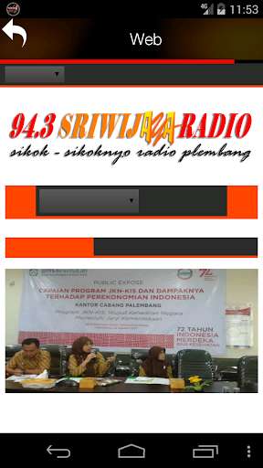 Run android online APK Sriwijaya Radio from MyAndroid or emulate Sriwijaya Radio using MyAndroid