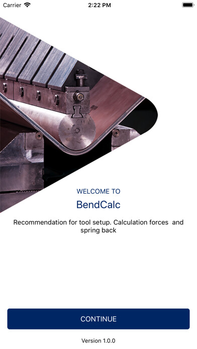 Emulate iPhone app SSAB BendCalc using MyAndroid Emulate iPhone app SSAB BendCalc using MyAndroid