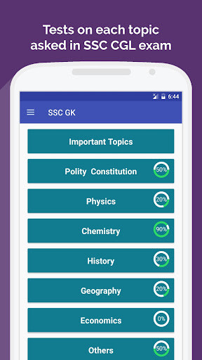 Run android online APK SSC CGL Exam GK from MyAndroid or emulate SSC CGL Exam GK using MyAndroid