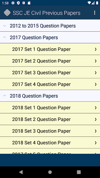 Run android online APK SSC JE Civil Previous Papers from MyAndroid or emulate SSC JE Civil Previous Papers using MyAndroid