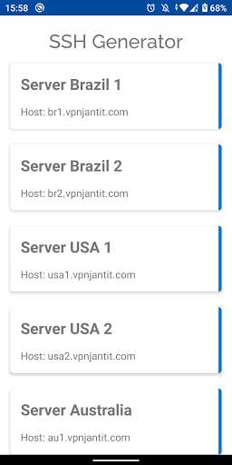 Run android online APK SSH Generator from MyAndroid or emulate SSH Generator using MyAndroid