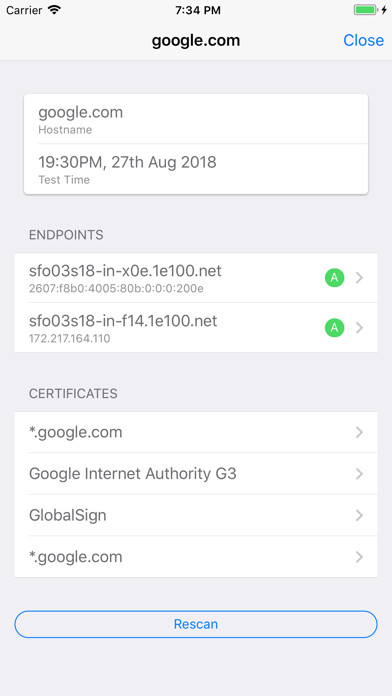 Emulate iPhone app SSLTrust Tools using MyAndroid